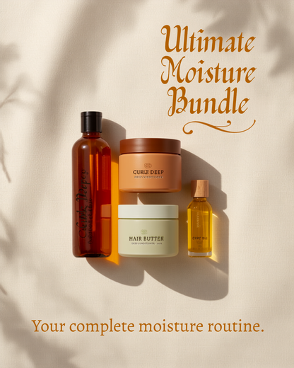 Curlz Deep Ultimate Moisture Bundle - Full hair care routine for curls, coils and locs