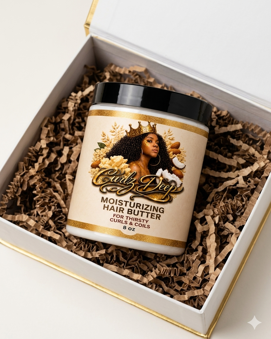 Curlz Deep Healthy Hair Butter - moisture sealant for curls, coils and locs
