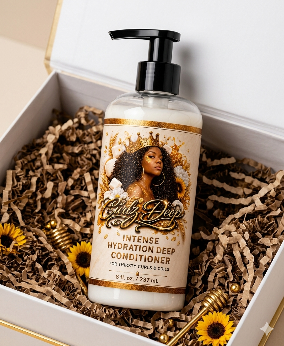 Curlz Deep Intense Hydration Deep Conditioner - moisture treatment for textured hair