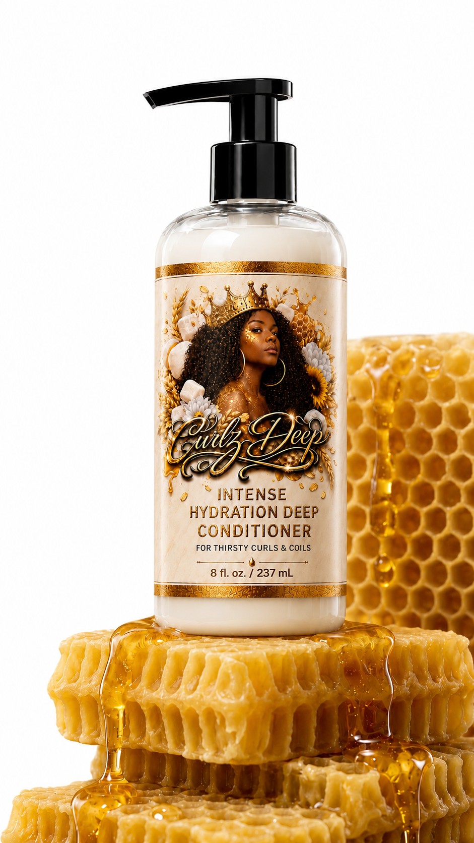 Curlz Deep Intense Hydration Deep Conditioner - moisture treatment for textured hair